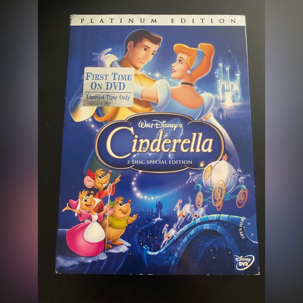 7 Disney Animated Movie DVD Lot Cinderella Bambi Frozen Little Mermaid Monsters - Picture 2 of 16